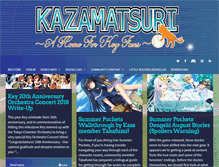 Tablet Screenshot of kazamatsuri.org